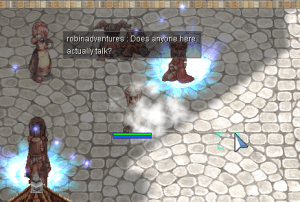 You can practically hear crickets chirping in the silence.