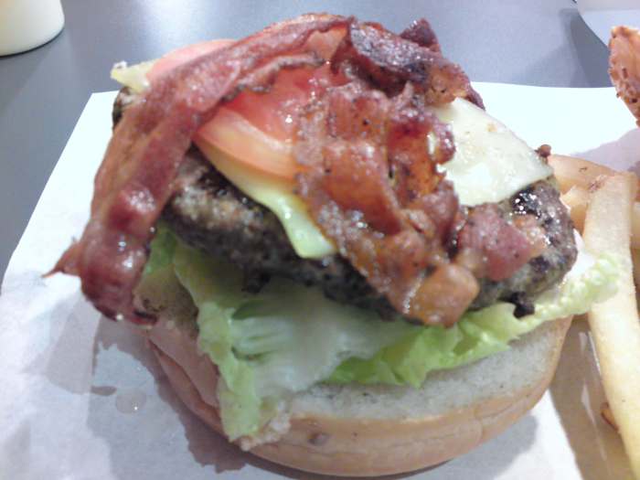 Everything usually tastes better with bacon and cheese.