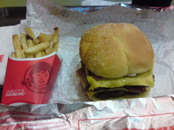 Be sure you alternate between the Baconator and fries!