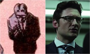 Mousy in the comics. Badass in the series.