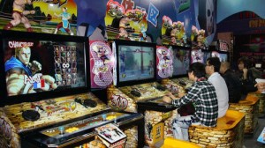 What an incredibly garish arcade cabinet!