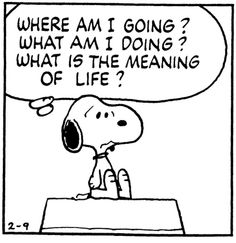 Even Snoopy felt this way... until it was suppertime.