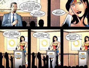 Really cheeky response, Wonder Woman